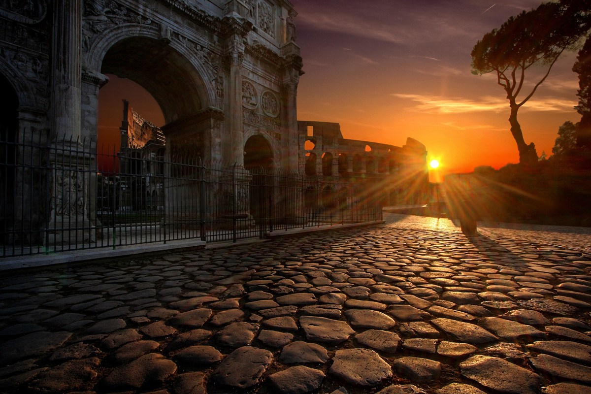 arch-of-constantine-3044634_1920 Sunset in Rome