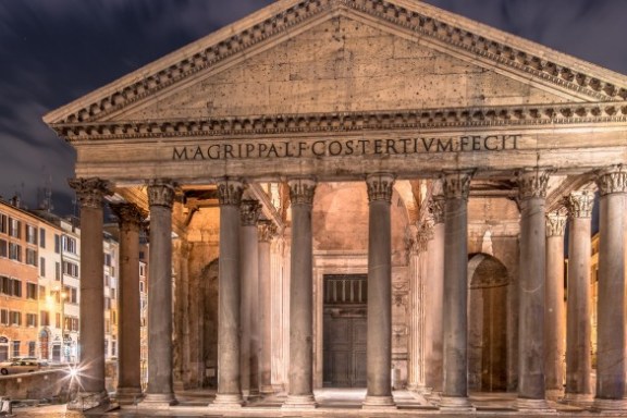 Pantheon façade Rome